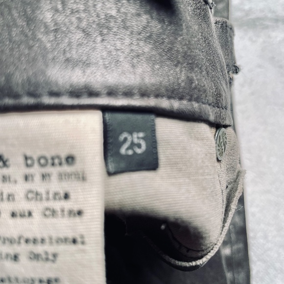 Rag and Bone Skinny Leather Jeans - Picture 3 of 7